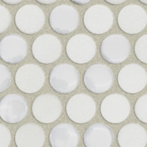 Garda in Ice - Penny Round Mosaic Tile
