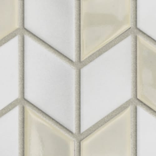 Garda in Ivory - Chevron Mosaic Tile