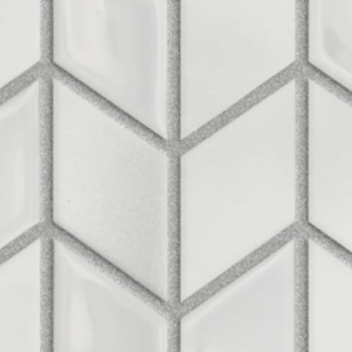 Garda in White - Chevron Mosaic Tile