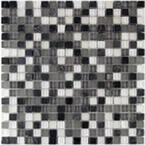 Glass & Slate in Yukon Blend - 5/8x5/8 Mosaic Tile