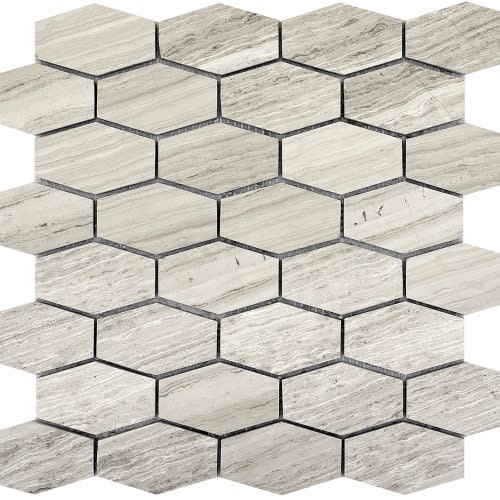 Metro In Cream - Hexagon Wide Honed