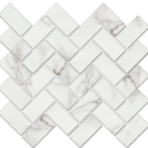 Iconic In Calacatta - 1.5X3 Herringbone Mosaic
