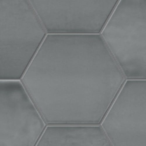 Kensington In Charcoal - 6In Hexagon