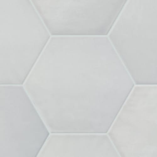Kensington In Silver - 6In Hexagon