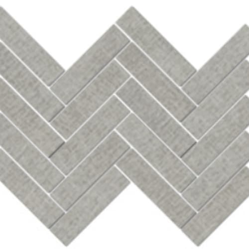 Linencloth 2.0 in Grey Weave - 1.5x6 Herringbone Mosaic Tile