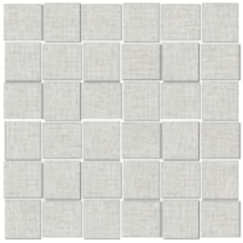 Linencloth 2.0 In Pewter Weave - 2X2 Basketweave Mosaic