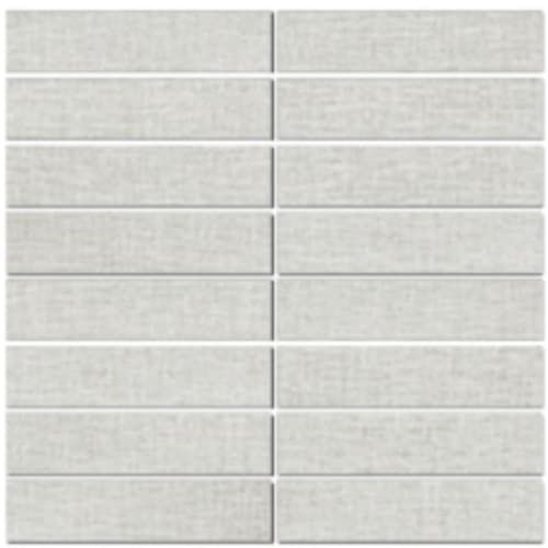 Linencloth 2.0 in Pewter Weave - 1.5x6 Stack Mosaic Tile