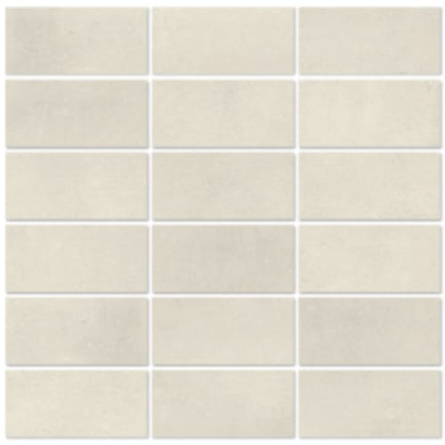 Massive in White - 2x4 Stack Mosaic Tile