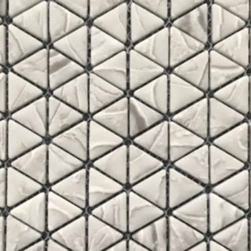 Micro Crystal Stone I In Taupe - Triangle Mosaic