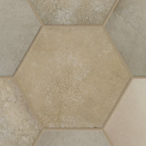 Parkside In Beige - 7X8 Hexagon
