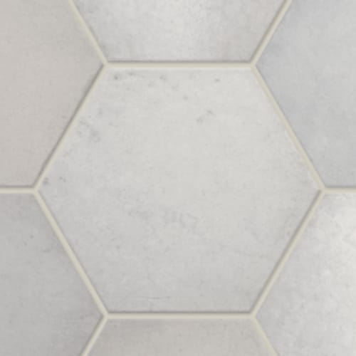 Parkside In Bianco - 7X8 Hexagon