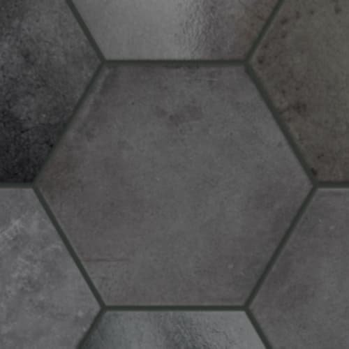 Parkside In Nero - 7X8 Hexagon