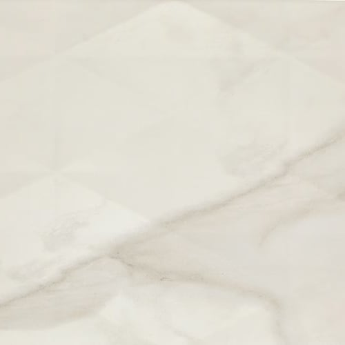 Perpetuo in Brilliant White Geometric 12x24 Tile