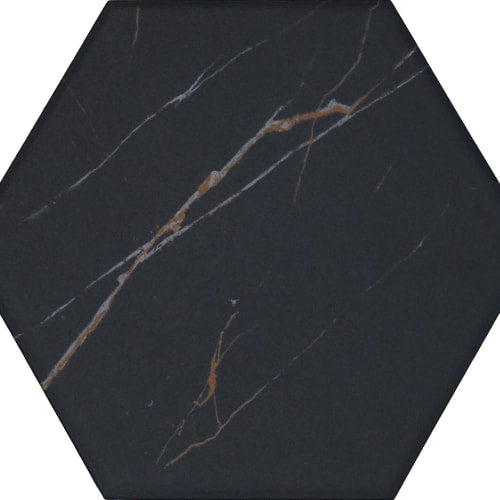 Perpetuo in Infinite Black Hexagon 8 Tile