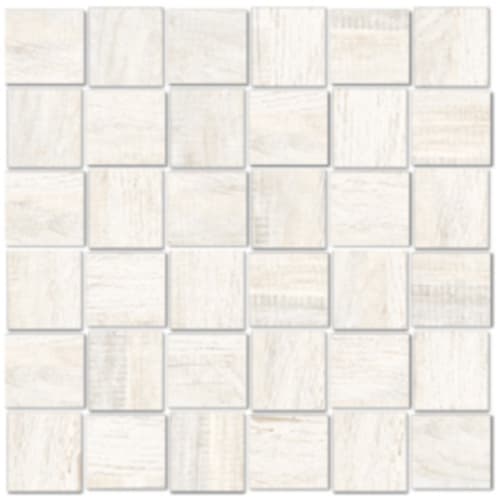 Sea Port in Ash - 2x2 Basketweave Mosaic Tile