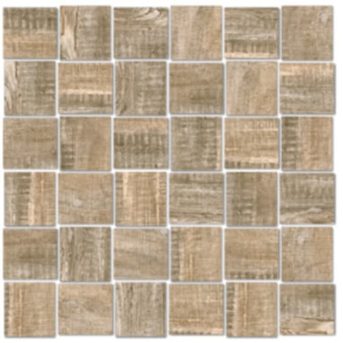 Sea Port In Driftwood - 2X2 Basketweave Mosaic