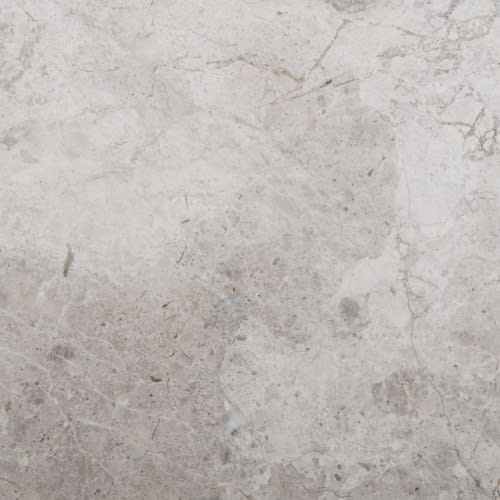 Marble Silver Collection In Silver Polished 12" X 12"