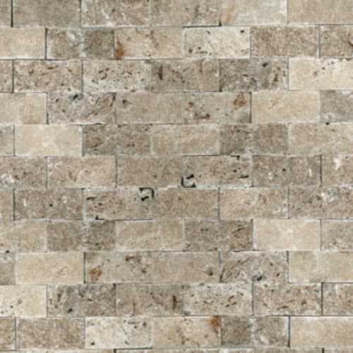 Split Face In Noce - 1X2 Stack Mosaic