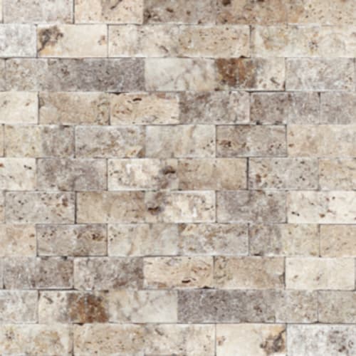 Split Face in Picasso - 1x2 Stack Mosaic Tile