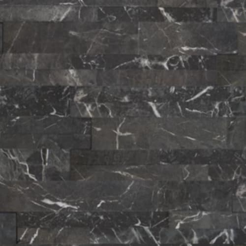 Stacked Marble in Nero - 6x16 Tile
