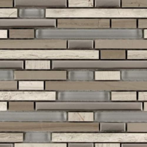 Stone, Glass & Metal Micro in Soho Blend - 5/16 Random Mosaic Tile