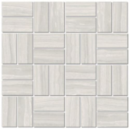 Stream in Grigio - 1.5x3 Basketweave Mosaic Tile