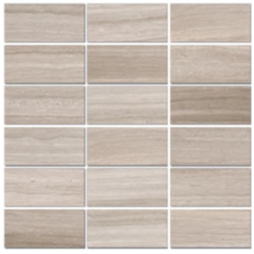 Stream in Taupe - 2x4 Stack Mosaic Tile