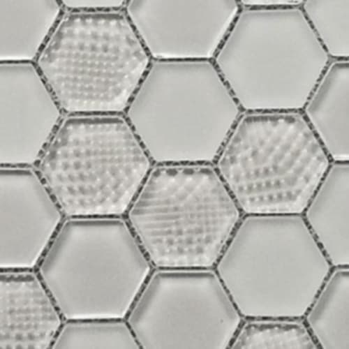 Textured Gloss & Matte Hexagon in Latte Mink - 1.5x1.5 Hexagon Mosaic Tile