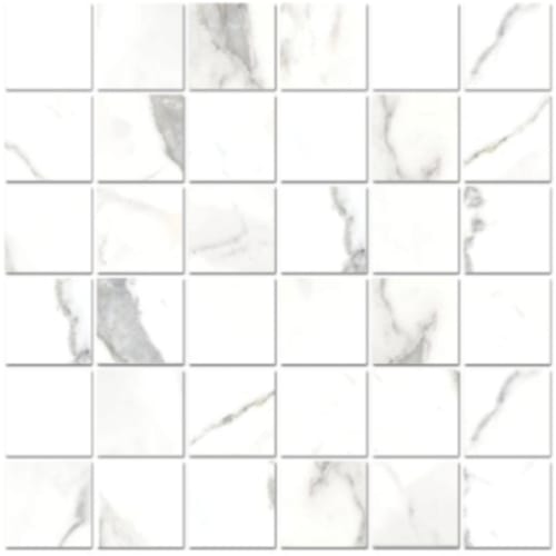 Timeless Stone in Calacatta Vein - 2x2 Mosaic Tile
