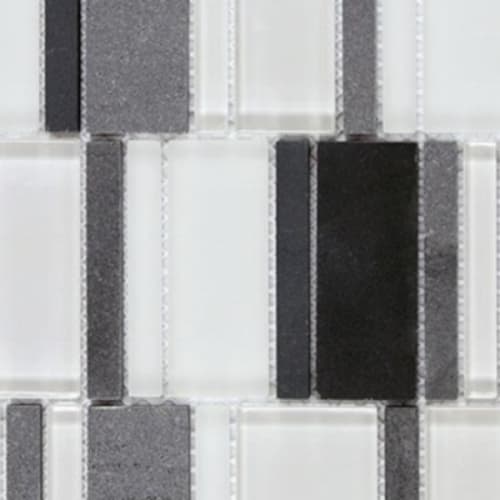 Translucent Metro in Lombard - Random Strip Mosaic Tile