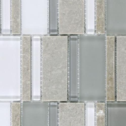 Translucent Metro in Madison - Random Strip Mosaic Tile