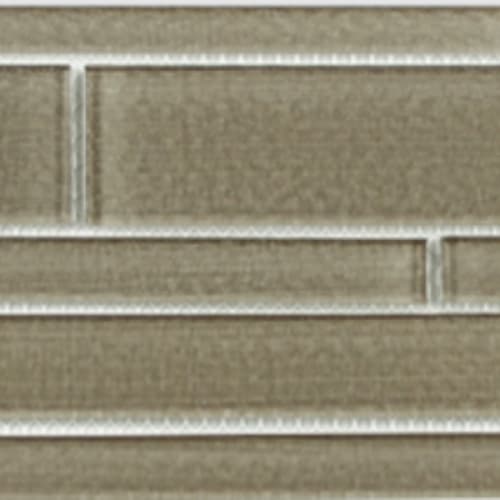 Translucent Linen in Sand Linen - Random Strip Mosaic Tile