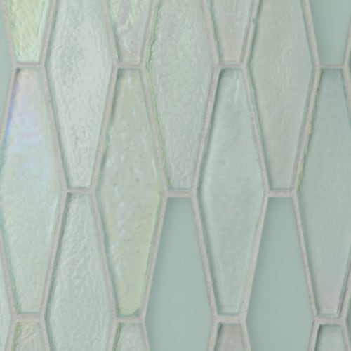 Trivium in Ice - 1x4 Hexagon Mosaic Tile