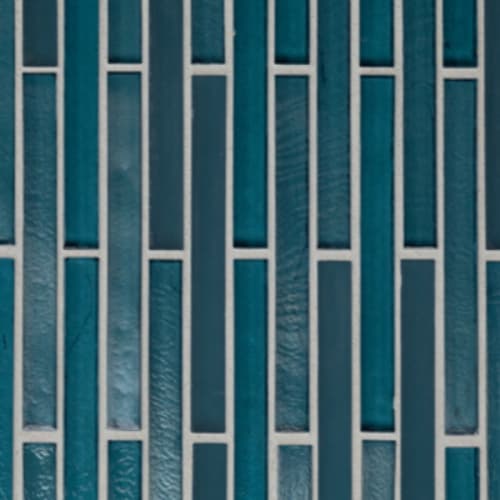 Trivium in Ocean - 1/2x4 Brick Mosaic Tile