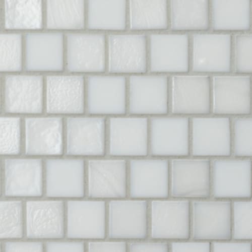 Trivium in Pearl - 7/8x7/8 Brick Mosaic Tile
