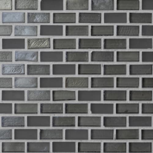 Trivium in Smoke - 3/8x3/4 Brick Mosaic Tile