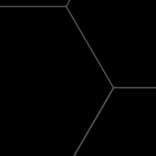 Union in Black - 20.5x23.6 Hexagon Tile