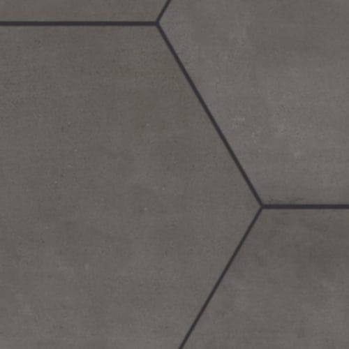 Union in Graphite - 20.5x23.6 Hexagon Tile