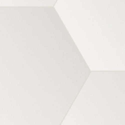 Union in White - 20.5x23.6 Hexagon Tile
