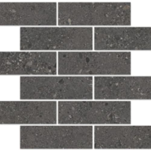 Urban Concrete In Dark Grey - 2X6 Brick Mosaic
