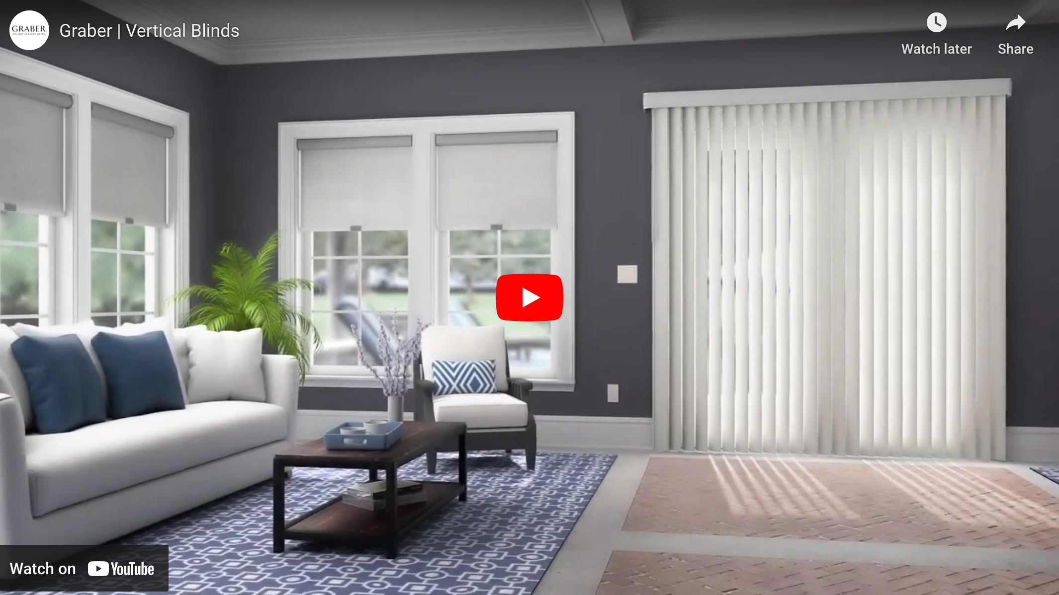 Load video: Learn about Graber Vertical Blinds in Kennewick, WA from Murleys Floor Covering