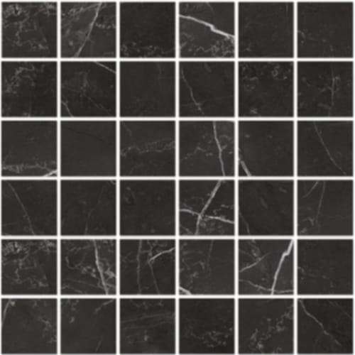 Vienna In Nero Venato - 2X2 Mosaic