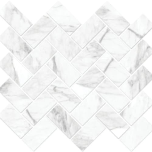 Vienna In Statuarietto - 1.5X6 Herringbone Mosaic
