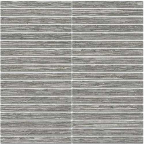 Woven Reeds in Cloudy - 12x12 M-Stick Mosaic Tile