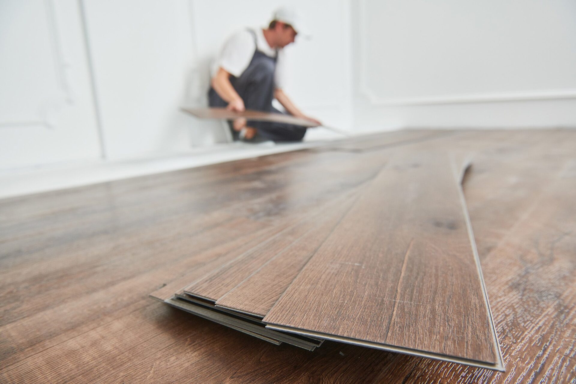 Luxury vinyl plank installation