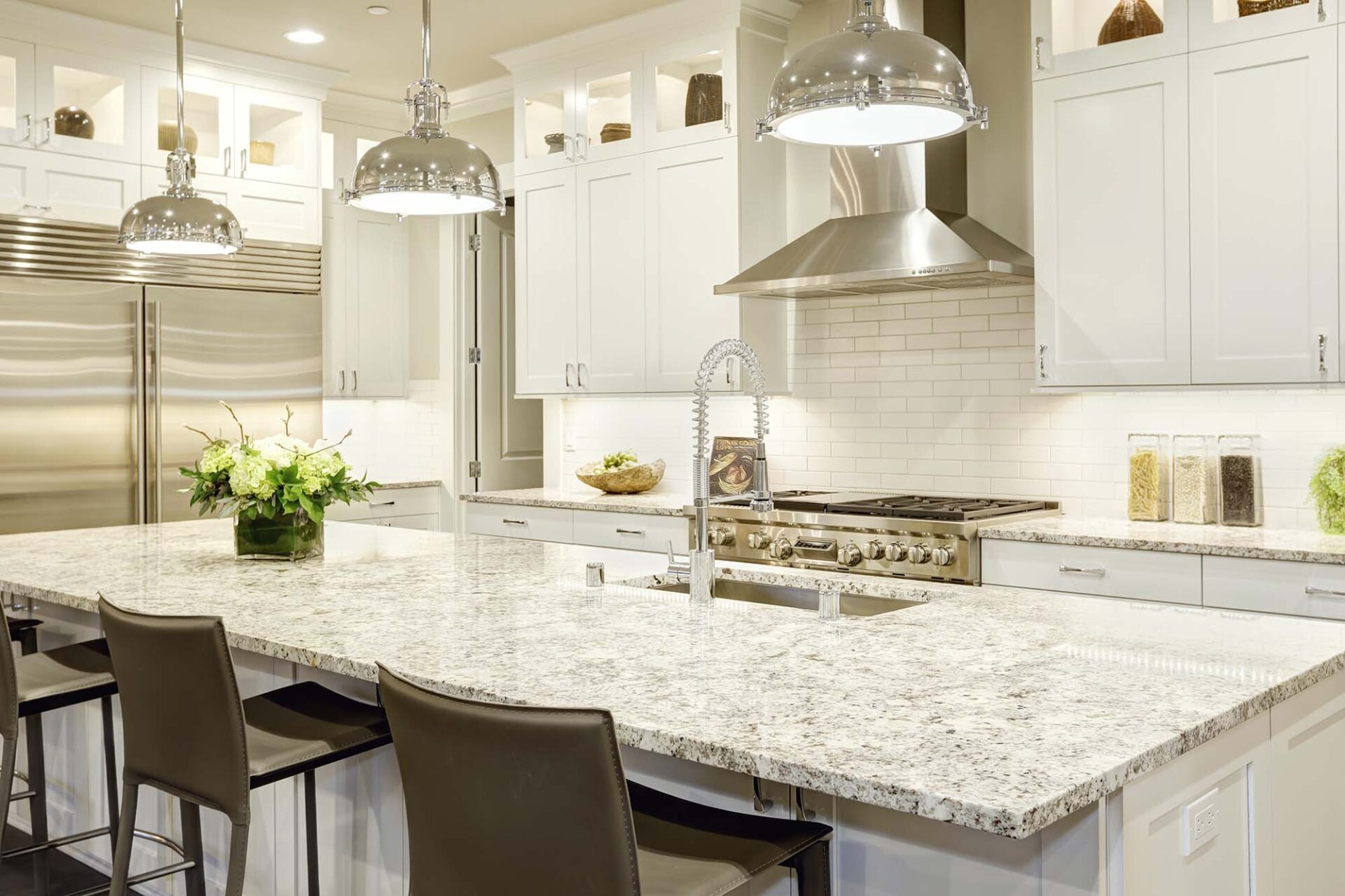 Durable granite countertops in a Tri-Cities kitchen