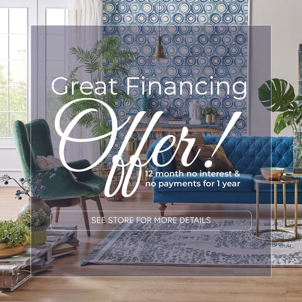 Buy new flooring and pay nothing for 1 year