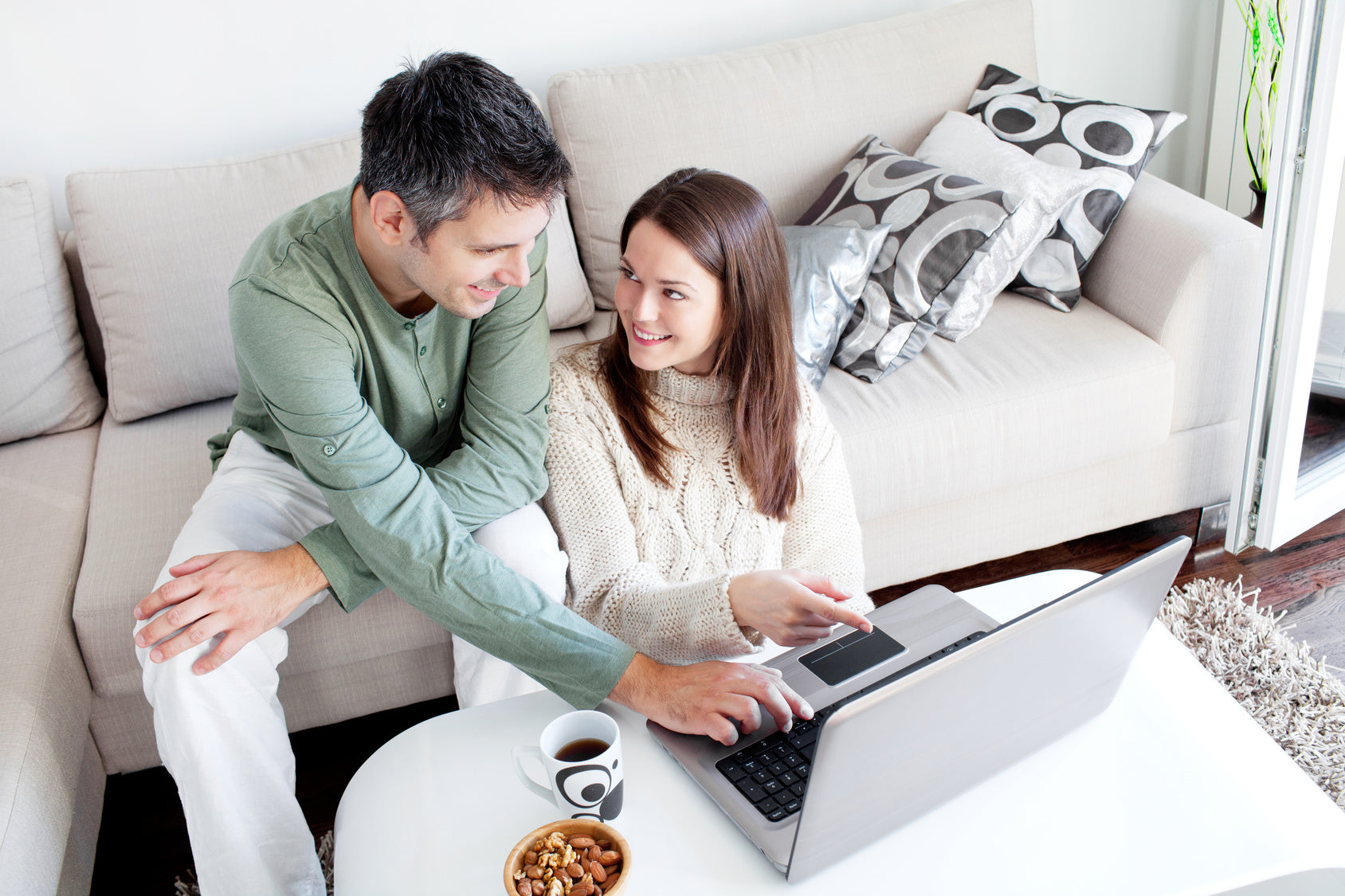 Shop at Home flooring samples in a Tri-Cities home