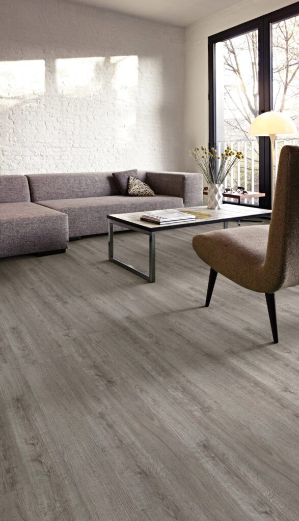 Luxury vinyl plank flooring in a home