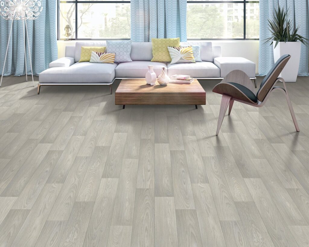 Luxury vinyl tile flooring